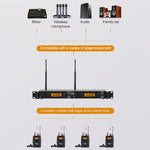 XTUGA IEM1200 Drahtloser Sender Bühnen-Sänger Ohrmonitor-System, Sender