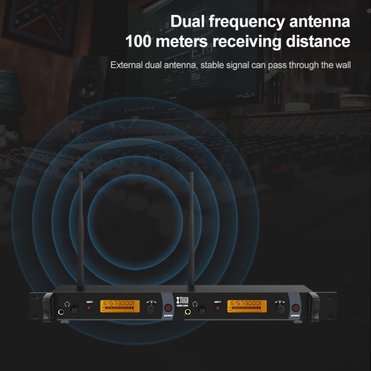 XTUGA IEM1200 kabelloses Empfänger-Bodypack Bühnen-Sänger Ohrmonitor-System, Empfänger-Bodypack