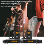 XTUGA IEM1200 kabelloser Sender 10 Bodypack Bühnen-Sänger In-Ear-Monitor-System, Sender 10 Bodypack