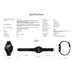 DT28 1,54 Zoll IP68 wasserdichte Smartwatch mit Silikonarmband, Bluetooth 4.2, unterstützt Anruferinnerung, Blutdruckmessung und Bezahlen über die Uhr