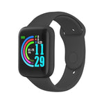 Y68M 1,44 Zoll Smartwatch, unterstützt Herzfrequenz-, Blutdruck- und Blutsauerstoffmessung