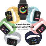 Y68M 1,44 Zoll Smartwatch, unterstützt Herzfrequenz-, Blutdruck- und Blutsauerstoffmessung