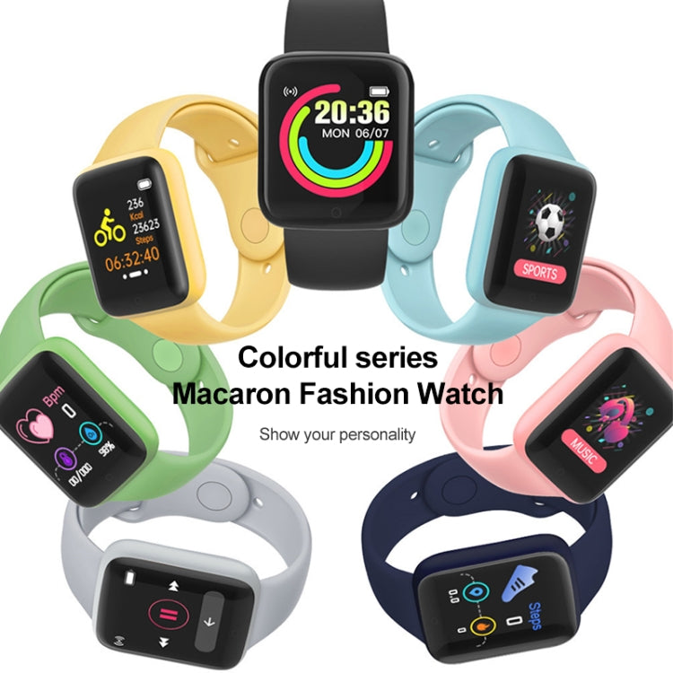 Y68M 1,44 Zoll Smartwatch, unterstützt Herzfrequenz-, Blutdruck- und Blutsauerstoffmessung