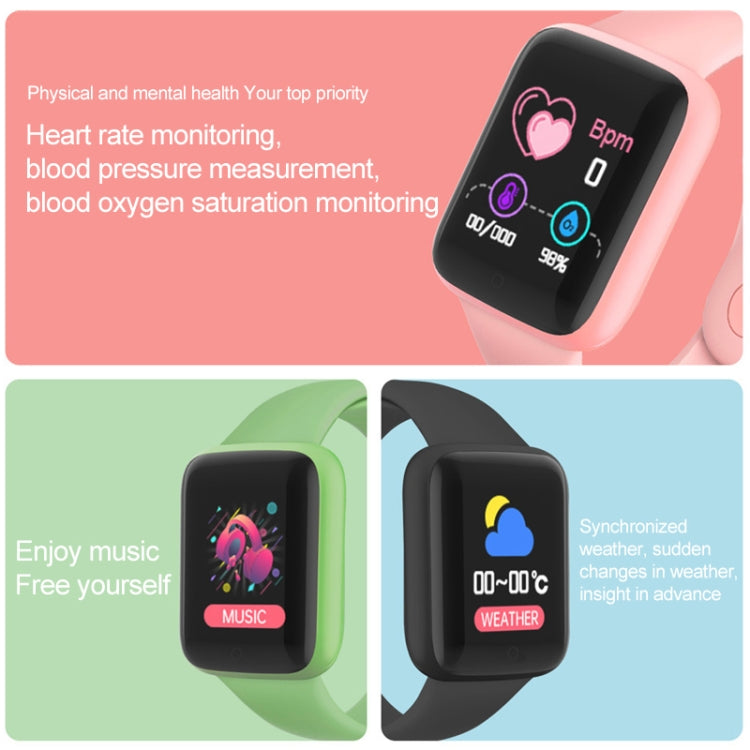 Y68M 1,44 Zoll Smartwatch, unterstützt Herzfrequenz-, Blutdruck- und Blutsauerstoffmessung