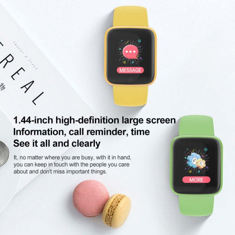 Y68M 1,44 Zoll Smartwatch, unterstützt Herzfrequenz-, Blutdruck- und Blutsauerstoffmessung