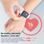 Y68M 1,44 Zoll Smartwatch, unterstützt Herzfrequenz-, Blutdruck- und Blutsauerstoffmessung