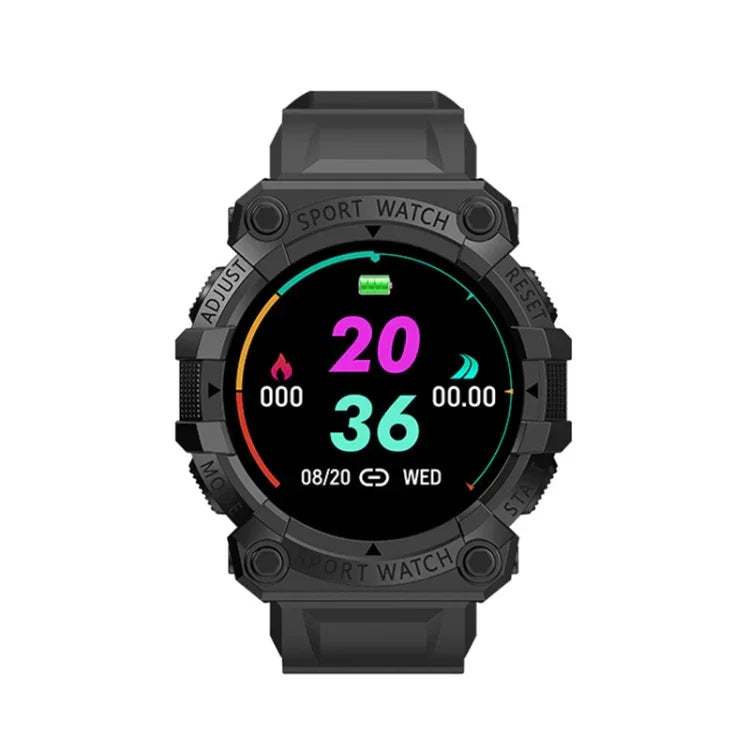FD68S Sport-Smartwatch mit 1,44 Zoll Farb-Rundbildschirm, unterstützt Herzfrequenzmessung und Multisport-Modus.