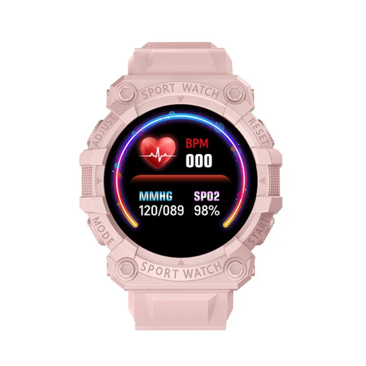 FD68S Sport-Smartwatch mit 1,44 Zoll Farb-Rundbildschirm, unterstützt Herzfrequenzmessung und Multisport-Modus.