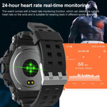 LC11 Outdoor-Sport-Smartwatch mit 1,28-Zoll-TFT-Bildschirm, IP68 wasserdicht, unterstützt Herzfrequenz- und Blutdruckmessung