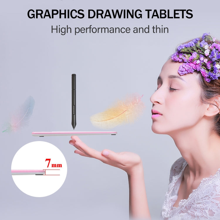 10Moons T503 Grafiktablett kann an Mobiltelefon oder Tablet angeschlossen werden mit 8192 passiven Stiften