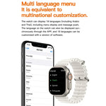 T800 Ultra 1.99 inch Ocean Silicone Band Smart Watch Support Heart Rate / ECG, Ocean Silicone Band (Black), Ocean Silicone Band (White), Ocean Silicone Band (Yellow)