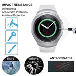 2 Stück ENKAY Hat-Prince Displayschutzfolie aus gehärtetem Glas für Samsung Gear S2 Smartwatch, 0,2 mm, 9H Oberflächenhärte, 2,15D explosionsgeschützt