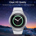 2 Stück ENKAY Hat-Prince Displayschutzfolie aus gehärtetem Glas für Samsung Gear S2 Smartwatch, 0,2 mm, 9H Oberflächenhärte, 2,15D explosionsgeschützt