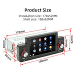 M160W 5 Zoll Kabelloser Auto MP5 Player Unterstützt Telefon Spiegelverbindung / Lenkradsteuerung, M160W