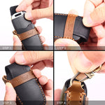 For Ford F-150 3-button C074 Car Key Leather Protective Case, C074