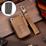 For Lexus 3-button Hallmo Car Cowhide Leather Key Protective Cover Key Case, C128