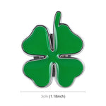 Four Leaf Clover Luck Symbol Badge Labeling Sticker Styling Car Decoration, Size: 4x3x0.3cm, Size: 4x3x0.3cm