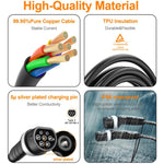 Feyree European Standard New Energy Electric Vehicle Charging Pile Double-ended Extension Cable, 250V 16A