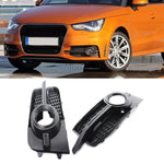 For Audi A1 8X 2011-2014 1 Pair Car Bumper Fog Lamp Decorative Cover Lower Grille Fog Lamp Frame 8X0807682B, For Audi A1 8X 2011-2014