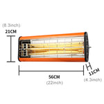 220V 1050W Heat Light Infrared Dryer Spray Paint Heating Curing Lamp Baking Booth Heater, US Plug, 1050W, US Plug