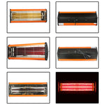 220V 1050W Heat Light Infrared Dryer Spray Paint Heating Curing Lamp Baking Booth Heater, UK Plug, 1050W, UK Plug