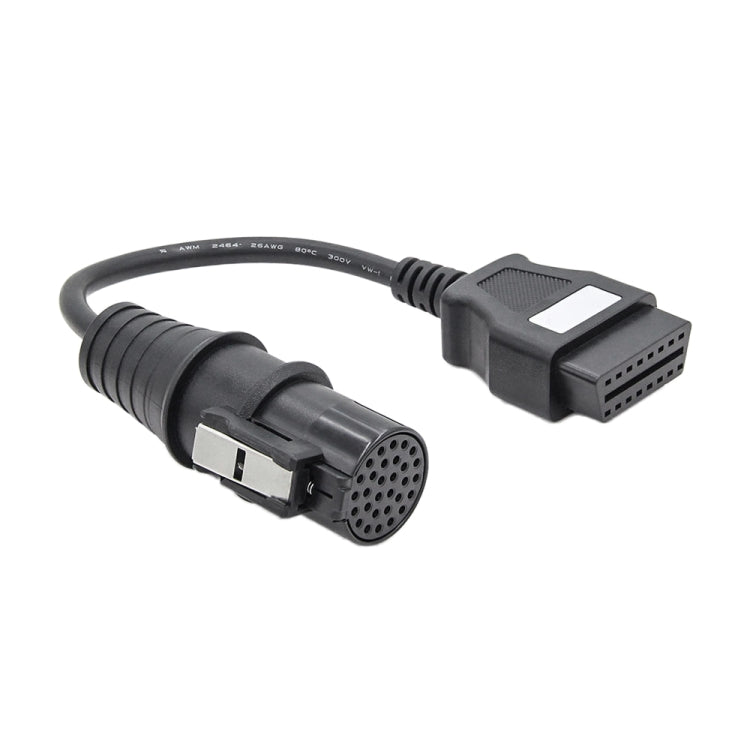 For Iveco 30 Pin Male to OBDII 16 Pin Female Truck Adapter Cable, For Iveco