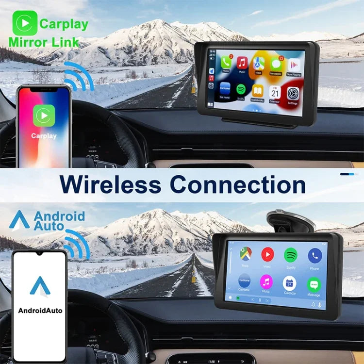 P701S 7 Zoll Tragbares Touch-Display Drahtloser Autonavigator Smart CarPlay Bluetooth Rückfahrbild, P701S