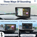 P701S 7 Zoll Tragbares Touch-Display Drahtloser Autonavigator Smart CarPlay Bluetooth Rückfahrbild, P701S