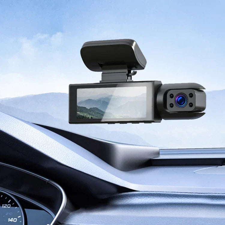 3,16 Zoll 1080P HD Nachtsicht-Fahrrekorder mit zwei Front- und Innenobjektiven, zwei Front- und Innenobjektive