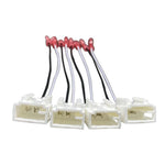 4pcs Car Audio Conversion Harness Connector Subwoofer Speaker Wiring Adapter for Toyota / Mitsubishi / Subaru, For Toyota / Mitsubishi / Subaru