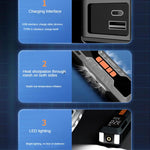 60W Portable Tire Inflator Cordless Air Pump, 60w6000mah-TP