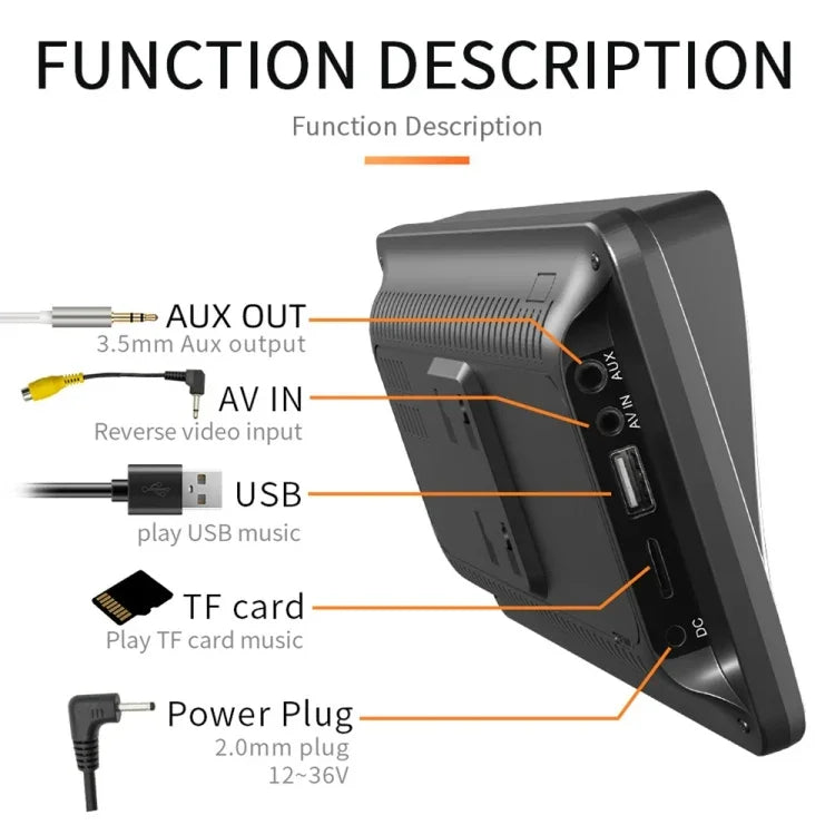 B5300 7 Zoll kabelloser CarPlay Auto Bluetooth MP5 Player, unterstützt Mobiltelefon-Verbindung mit Fernbedienung, B5300 mit Fernbedienung
