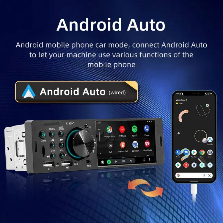 4 Zoll 800x480P Autoradio MP5 Player, unterstützt FM & Bluetooth & SD Karte mit Fernbedienung, F7805C