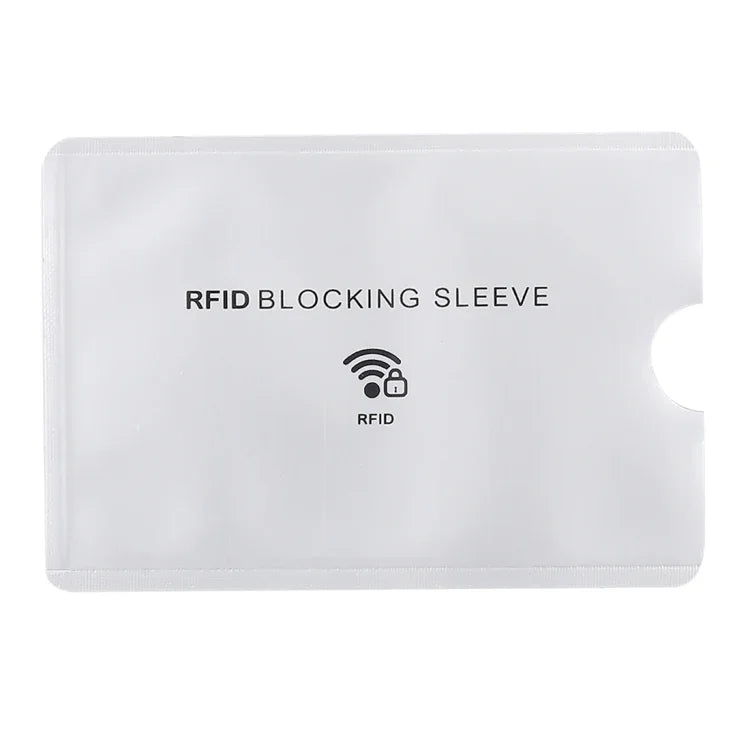 100 Stück Aluminiumfolie Anti-Diebstahl RFID Blocking Hülle Kartenschutz, Größe: 9,1*6,3cm, RFID Blocking Hülle 100 Stück