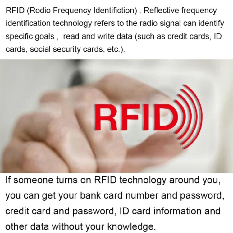 100 Stück Aluminiumfolie Anti-Diebstahl RFID-Blockierungshülle Kartenschutz, Größe: 9,1 x 6,3 cm, RFID SAFE 100 Stück
