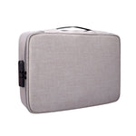 ZJ02 Wasserdichte Polyester Mehrschicht-Dokumententasche Laptoptasche für alle Laptopgrößen, mit Passwortschloss