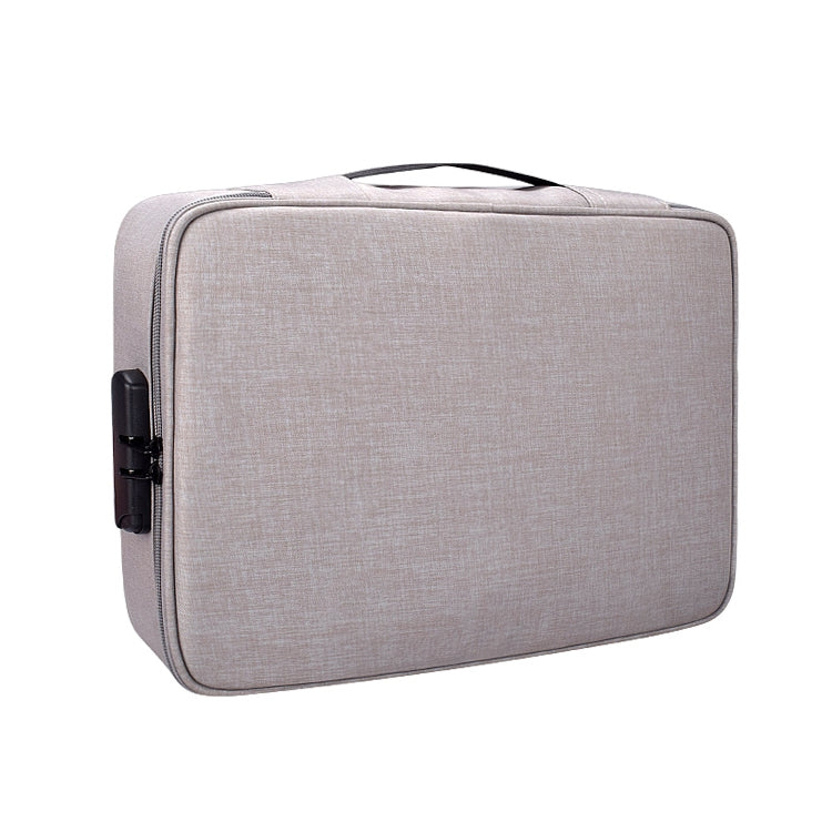 ZJ02 Wasserdichte Polyester Mehrschicht-Dokumententasche Laptoptasche für alle Laptopgrößen, mit Passwortschloss