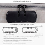ZJ02 Wasserdichte Polyester Mehrschicht-Dokumententasche Laptoptasche für alle Laptopgrößen, mit Passwortschloss