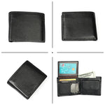8020 Horizontale Retro Crazy Horse Textur Leder Anti-Magnet RFID Geldbörse Clutch Bag für Herren, mit Kartenfächern, 8020 Schwarz, 8020 Kaffee, 8020 Gelbbraun