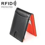 9606 Geldbörse aus Rindsleder, anti-magnetisch, RFID, mehrere Kartenfächer für Herren, mit Reißverschlusstasche, 9606 Schwarz, 9606 Kaffee