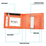 9606 Geldbörse aus Rindsleder, anti-magnetisch, RFID, mehrere Kartenfächer für Herren, mit Reißverschlusstasche, 9606 Schwarz, 9606 Kaffee