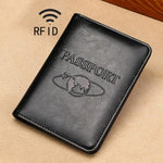 TP-8296 Multifunktionales RFID-Lederreise-Passetui