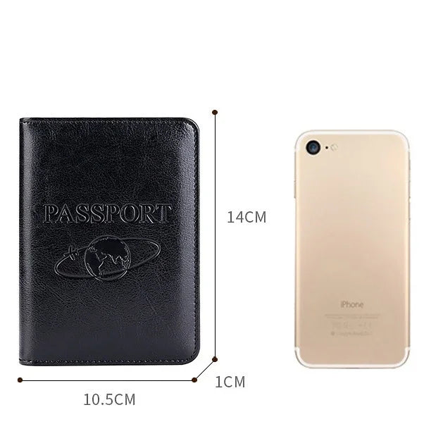 TP-8296 Multifunktionales RFID-Lederreise-Passetui