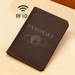 TP-8296 Multifunktionales RFID-Lederreise-Passetui