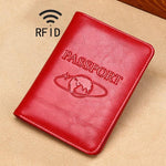 TP-8296 Multifunktionales RFID-Lederreise-Passetui