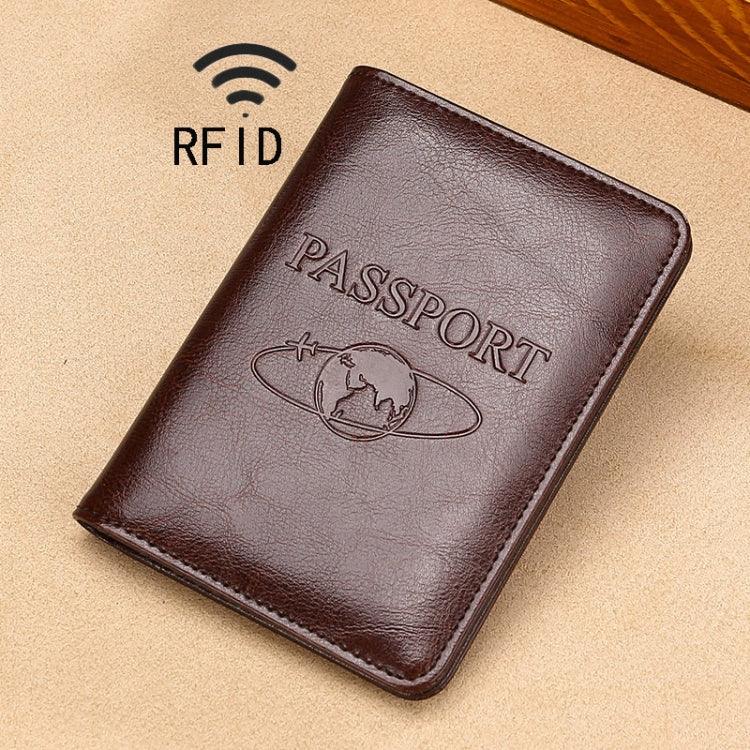 TP-8296 Multifunktionales RFID-Lederreise-Passetui