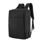 POFOKO Großkapazitiver wasserdichter Oxford-Stoff Business Casual Rucksack mit externem USB-Ladeanschluss für 15,6-Zoll-Laptops