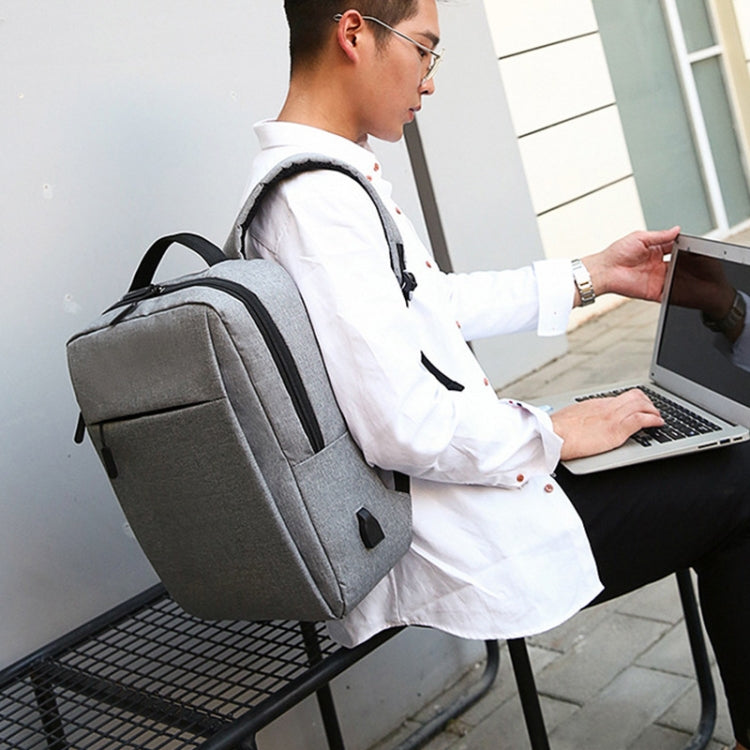 POFOKO Großkapazitiver wasserdichter Oxford-Stoff Business Casual Rucksack mit externem USB-Ladeanschluss für 15,6-Zoll-Laptops