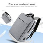 POFOKO Großkapazitiver wasserdichter Oxford-Stoff Business Casual Rucksack mit externem USB-Ladeanschluss für 15,6-Zoll-Laptops