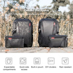PGYTECH P-CB-020 2-in-1 Wasserdichter, stoßfester Outdoor-Rucksack mit zwei Schultergurten + Umhängetasche, P-CB-020